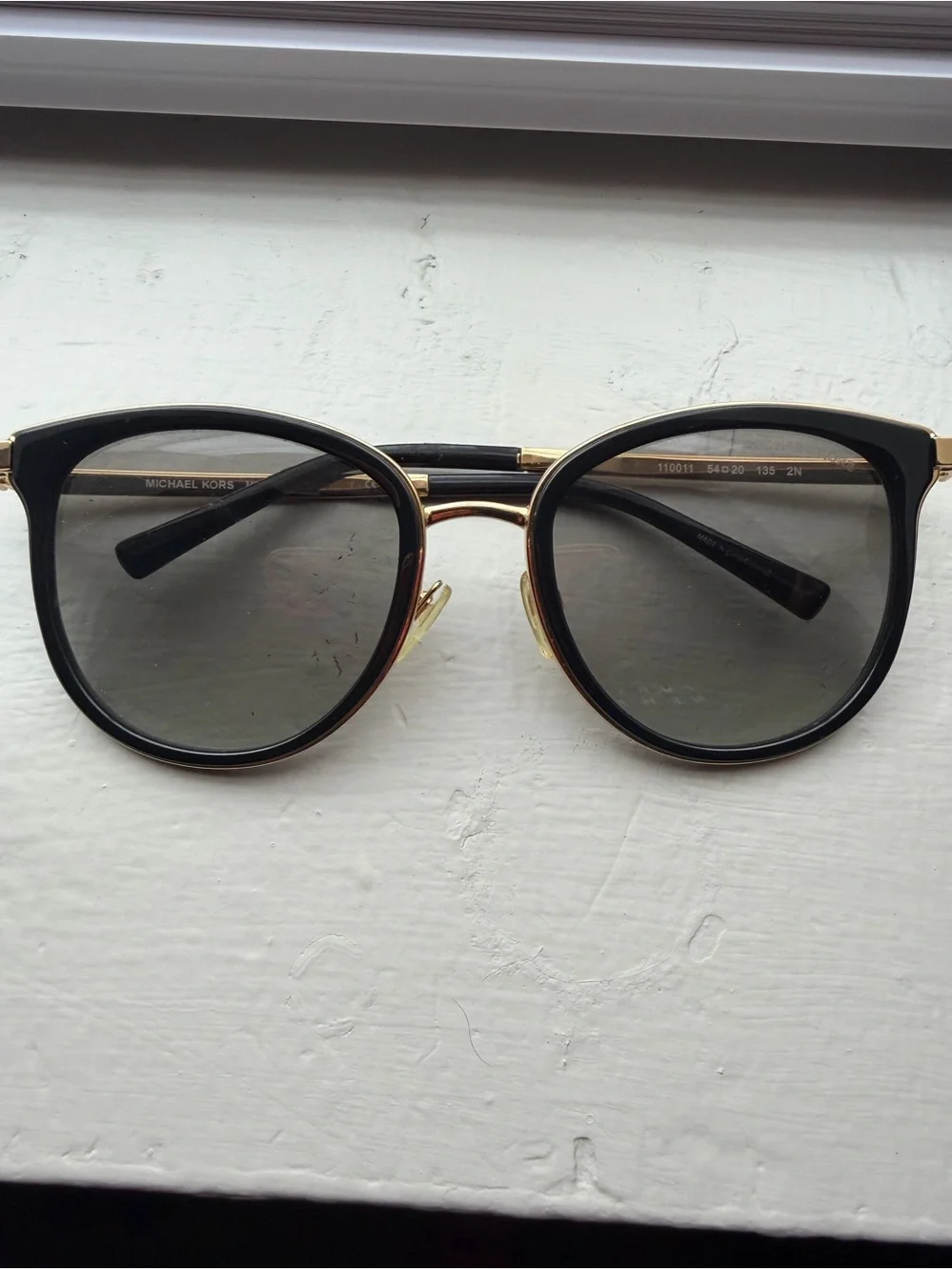 Michael Kors Black & Gold Cat-Eye Sunglasses